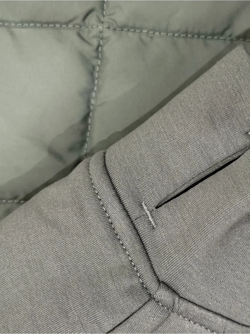 abercrombie kids grey quilted hooded puffer jacket